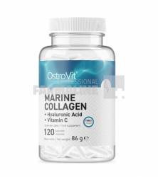 Ostrovit Colagen marin cu acid hialuronic si vitamina C 120 capsule