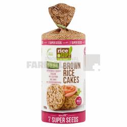 Rice UP Rondele de orez cu 7 super seminte, 120 gr