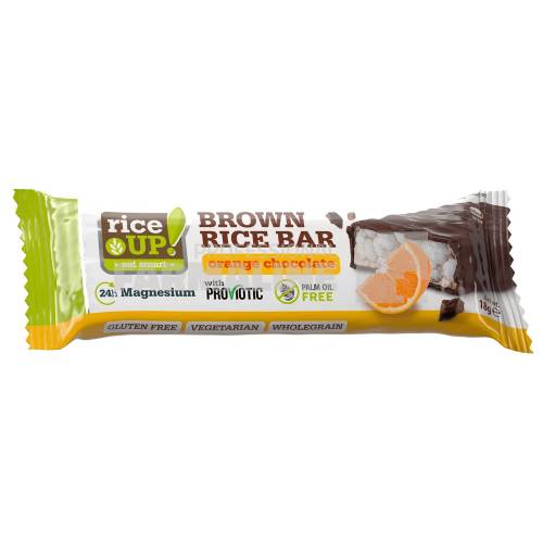 Rice UP Baton ciocolata neagra si portocala, 18 gr
