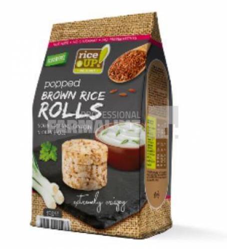 Rice UP Rondele de orez cu smantana si ceapa, 50 gr