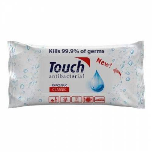 Touch Classic Servetele umede antibacteriene 15 bucati