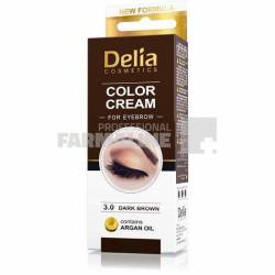 Delia Cosmetic Vopsea pentru gene si sprancene maron inchis 15 g