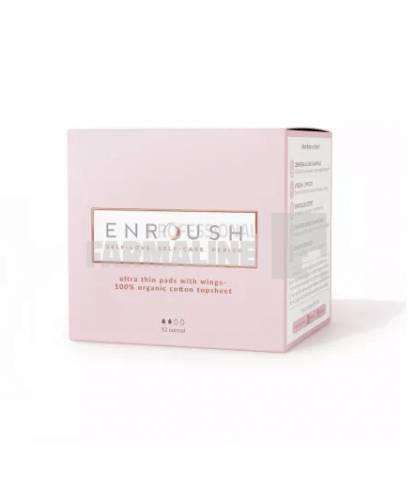 Enroush Absorbante normale din bumbac organic 12 bucati