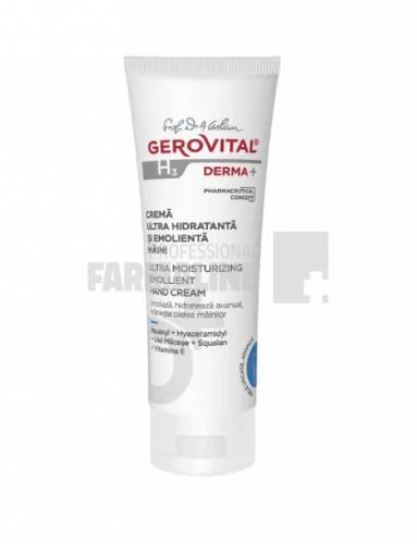 Gerovital H3 Derma+ Crema de maini ultra hidratanta si emolienta 100 ml