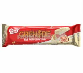Grenade Protein Baton proteic cu ciocolata alba si arahide sarate 60 g