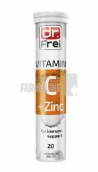 Dr. Frei Vitamina C 1000 mg + Zinc 20 tablete efervescente