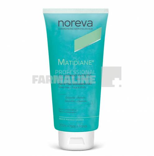 Noreva Matidiane Gel gomant matifiant pentru fata si corp 200 ml