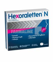 Hexoraletten N 5 mg/1,5 mg 16 pastile