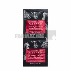 Apivita Express Beauty Face Masca cu rodie revitalizanta 2 bucati x 8 ml