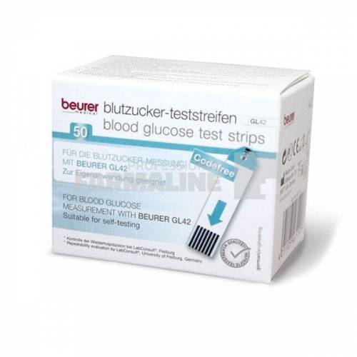 Beurer Teste pentru glucometrul GL 42 50 bucati