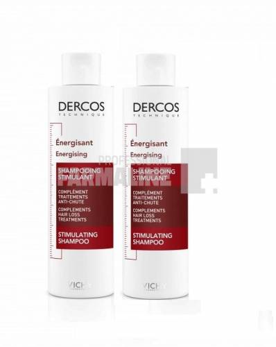 Vichy Dercos Pachet Sampon energizant impotriva caderii parului 200 ml 1 + 1
