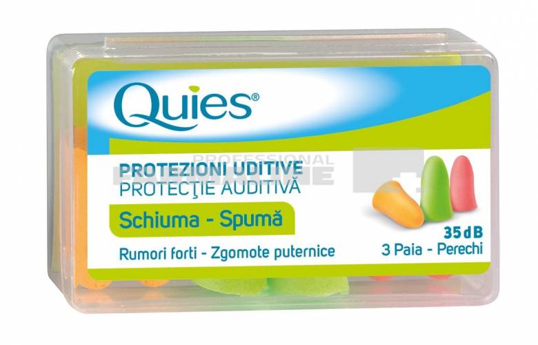 Quies Dopuri de spuma pentru urechi 6 bucati