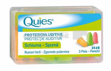 Quies Dopuri de spuma pentru urechi 6 bucati