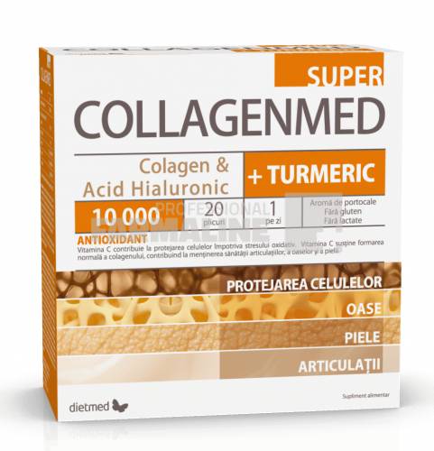 CollagenMed Super 10.000 + Turmeric 20 plicuri