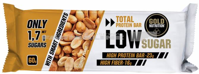 Gold Nutrition Protein bar low sugar alune 60 gr