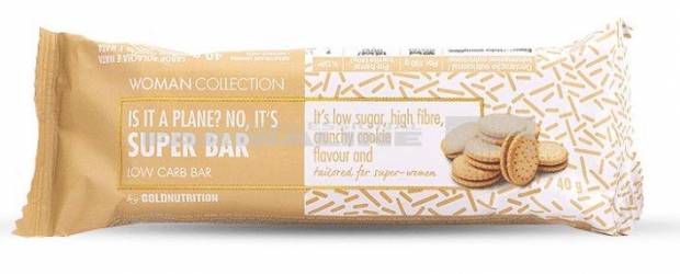 Gold Nutrition Woman Collection Super bar - baton low carb biscuiti 40 g