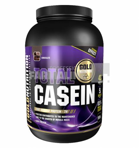 Gold Nutrition Total Casein cu aroma de ciocolata 900 G