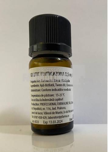 Fluticazona 0.5mg/2ml solutie de inhalat prin nebulizator (inlocuitor Flixotide Nebules)