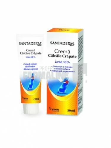 Santaderm Crema cu uree 30% pentru calcaie crapate 50 ml