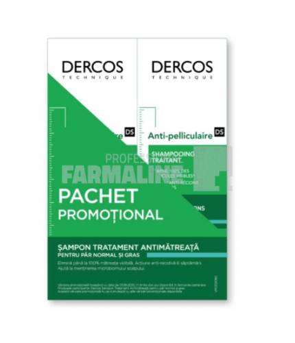 Vichy Dercos Pachet Sampon antimatreata par normal/gras 200 ml + 200 ml