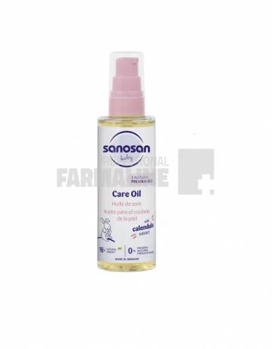 Sanosan Baby Ulei de ingrijire cu galbenele, soia, migdale si masline 100 ml