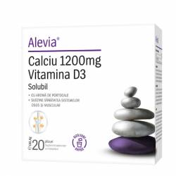 alevia calciu 1200mg vit d3 ctx20 pl