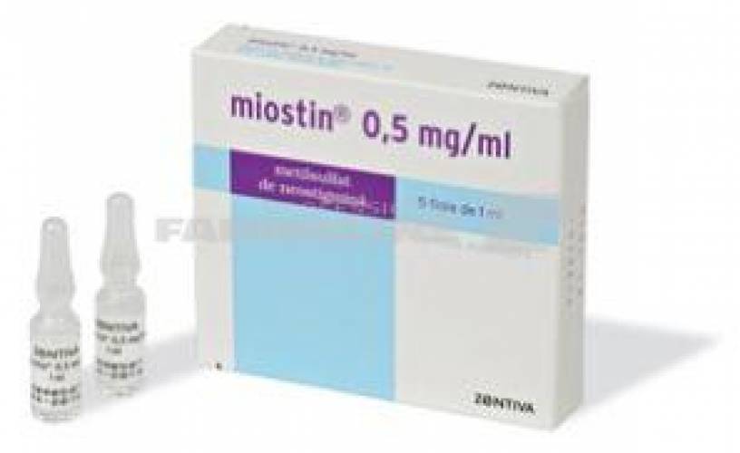 MIOSTIN 0,5 mg/ml x 5 SOL. INJ. 0,5mg/ml ZENTIVA S.A.
