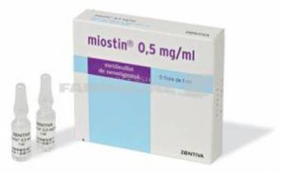 MIOSTIN 0,5 mg/ml x 5 SOL. INJ. 0,5mg/ml ZENTIVA S.A.