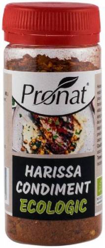 Harissa condiment, eco-bio, 50g - Pronat