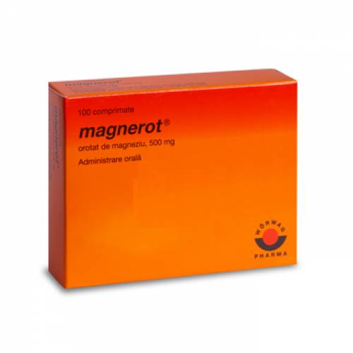 Magnerot, 500 mg, 100 Comprimate, WorwaGPharma