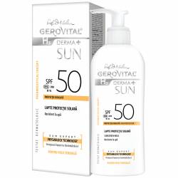 GPF46760 GH3D Lapte pentru Protectie Solara cu SPF 50 H3 Derma+ Sun, 150 ml, Gerovital