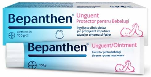 Bepanthen unguent - 100 grame - ingrijeste si protejeaza pielea impotriva iritatiilor de scutec