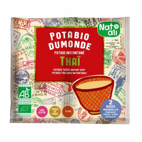 Supa instant stil thai cu legume, eco-bio, 2x 8.5g - Nat-ali