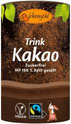 Cacao, pulbere fara zahar, indulcita cu xylitol, 200g - Birkengold