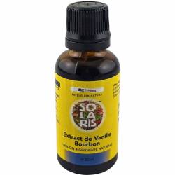 Extract de vanilie Bourbon, eco-bio, 30ml - Solaris