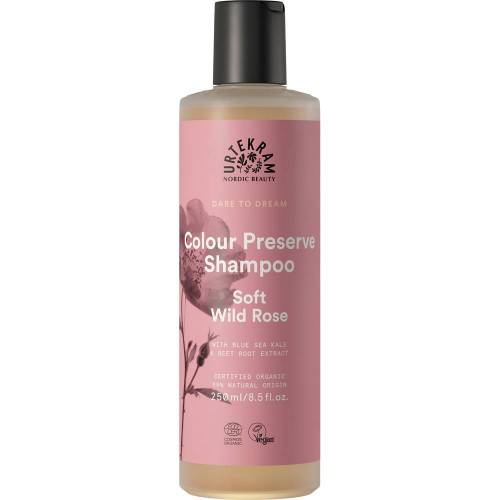 Sampon cu trandafir salbatic pentru par vopsit, eco-bio, 250 ml, Urtekram
