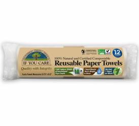 Prosoape de hartie reutilizabile compostabile 12 bucati - If You Care