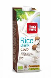 Lapte de orez cu cocos bio 1l - Lima