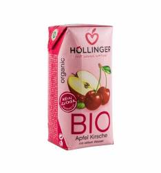 Suc de mere si visine, cu pai - eco-bio 200ml - Hollinger