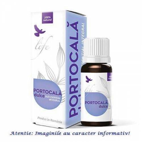 Ulei Esential Integral de Portocala Dulce, 10ml - Life Bio