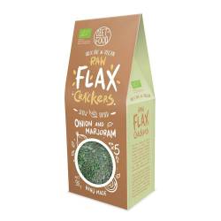 Fursecuri raw vegane din in cu ceapa si maghiran, eco-bio, 90g - Diet Food