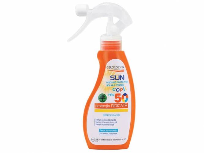 Spray protectie solara pentru copii SPF 50 Sun, 200ml - Gerocossen