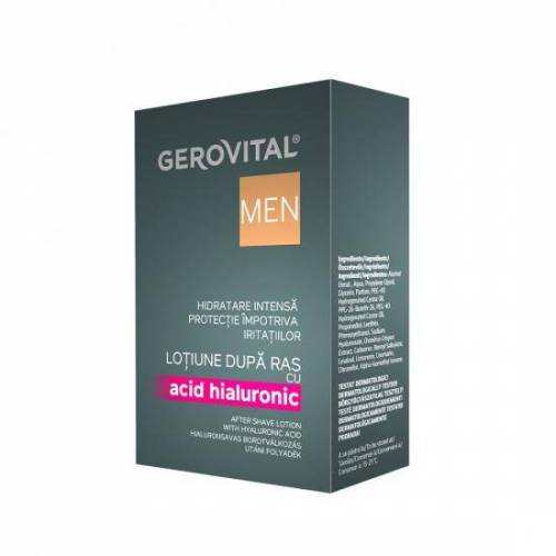 Lotiune dupa ras cu acid hialuronic, 100ml - Gerovital Men