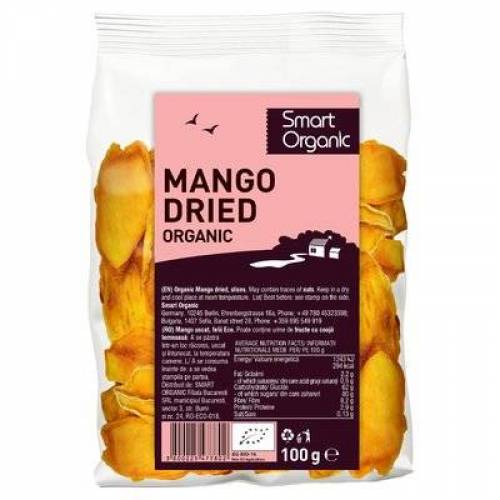 Mango uscat felii eco-bio 100g - Dragon Superfoods