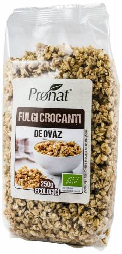 Fulgi crocanti de ovaz eco-bio 250g Pronat