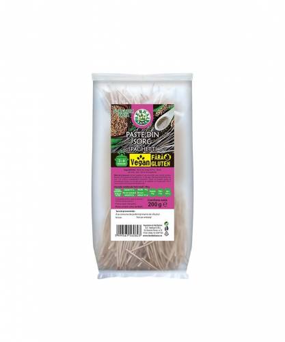 PASTE SPAGHETE din SORG, fara gluten, 200 g, HERBAVIT