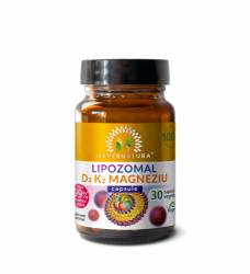 Lipozomal vitamina D3, K2 si Magneziu, 30cps - Hyperfarm