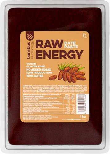 Pasta pura de curmale, Raw Energy, fara gluten, 1Kg - Bombus
