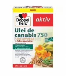 Doppelherz Ulei de Canabis 750 + Mac californian + Ashwagandha 30 capsule