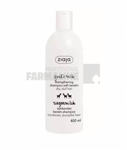 Ziaja Goat's Milk Sampon cu keratina 400 ml